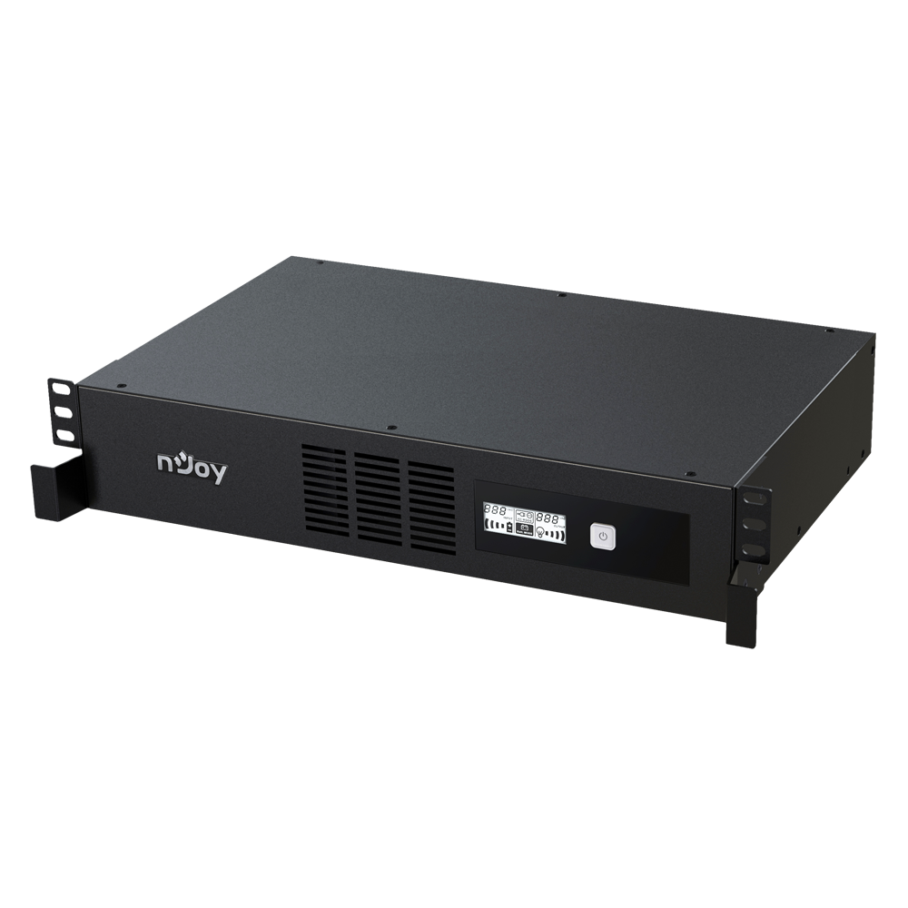 UPS Rackabil 1000VA 600W pentru router, switch, NAS nJoy Code vedere laterala