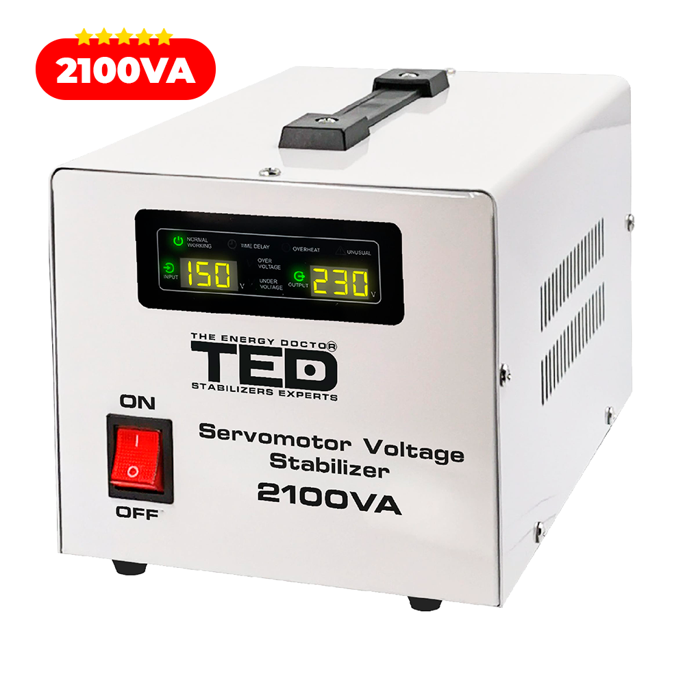 Stabilizator Tensiune Servomotor Centrala Termica 2100VA 1200W - Regulator TED Electric Imagine secundară a produsului