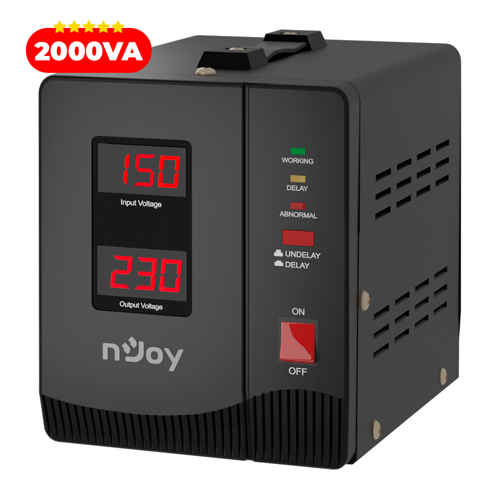 Stabilizator Tensiune AVR 2000VA 1200W Regulator nJoy Alvis Imagine secundară a produsului