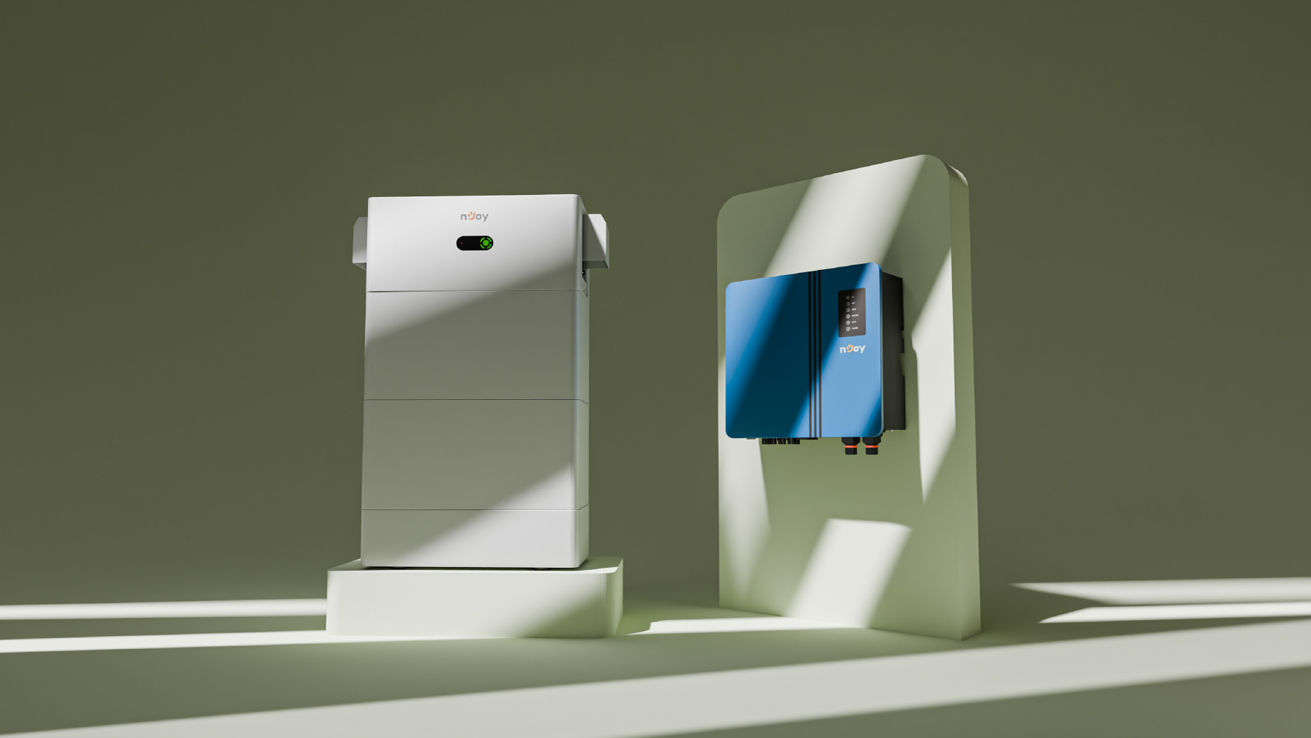 Kit Invertor Hibrid Trifazat 10kW + Baterie LiFePO4 10kW nJoy