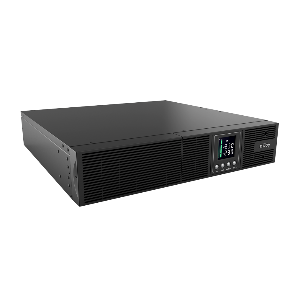 UPS Rackabil 1000VA 900W Online Dubla Conversie Smart nJoy Aster cu display LCD
