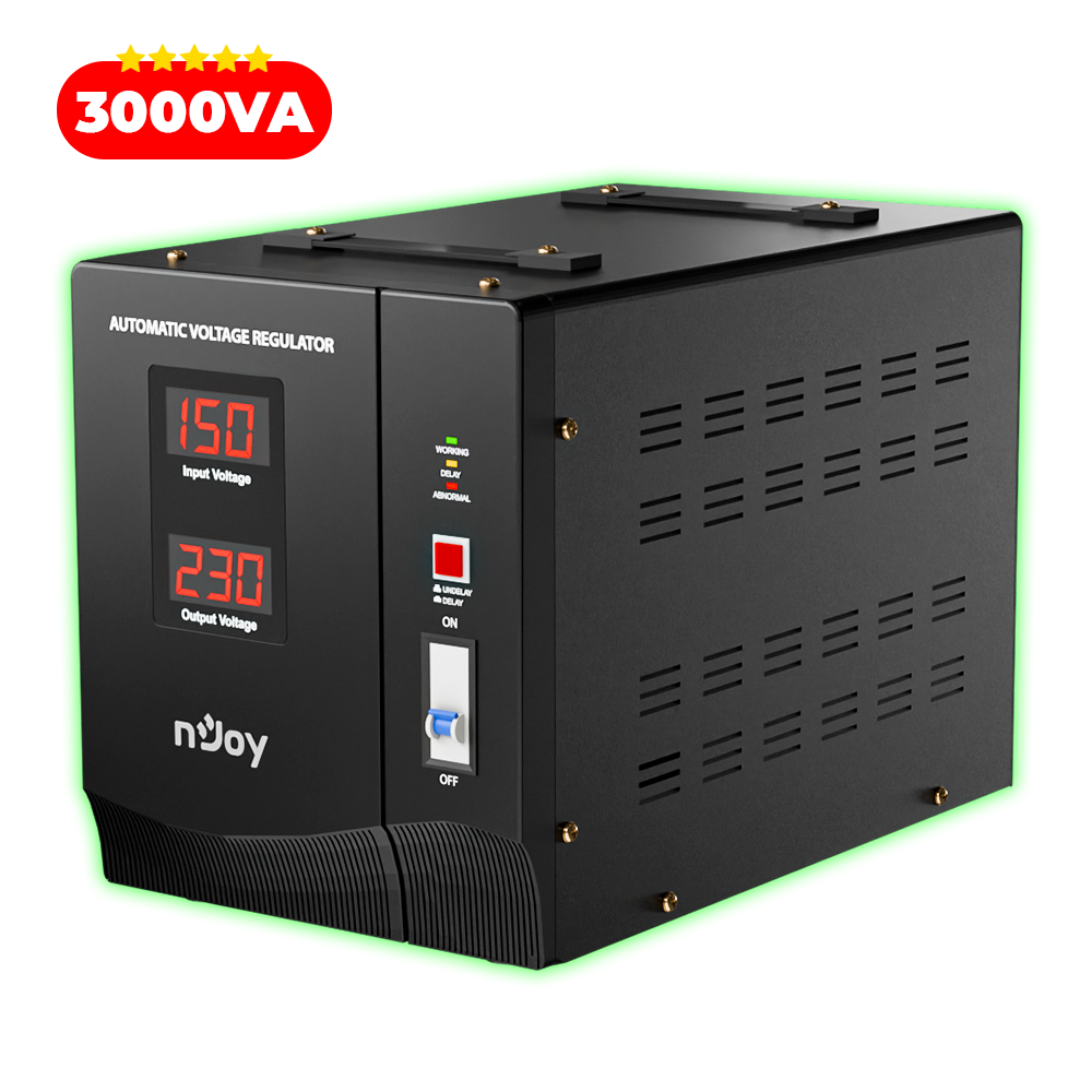 Regulator stabiilzator tensiune 3000VA 1800W nJoy Imagine principală a produsului