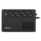 UPS 600VA 360W pentru Router nJoy Soter 4 prize schuko