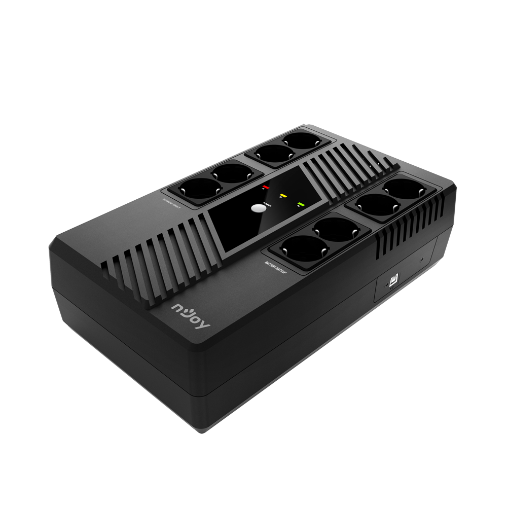 UPS 600VA 360W - Prelungitor pentru PC, Calculator, Laptop 💻 cu USB, 8 x Schuko, Token