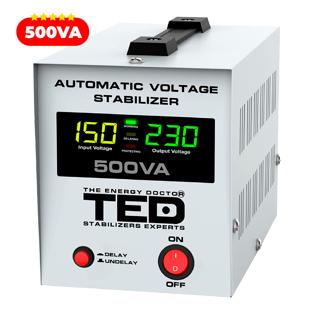 Stabilizator Tensiune Centrala Termica 500VA 300W - Regulator TED Electric Imagine secundară a produsului