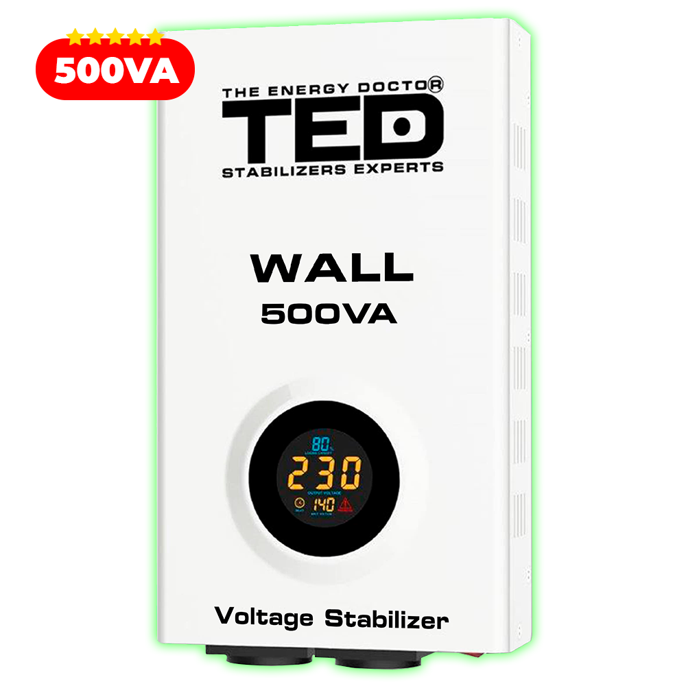 Regulator stabilizator tensiune centrala termica 500VA 300W Wall TED