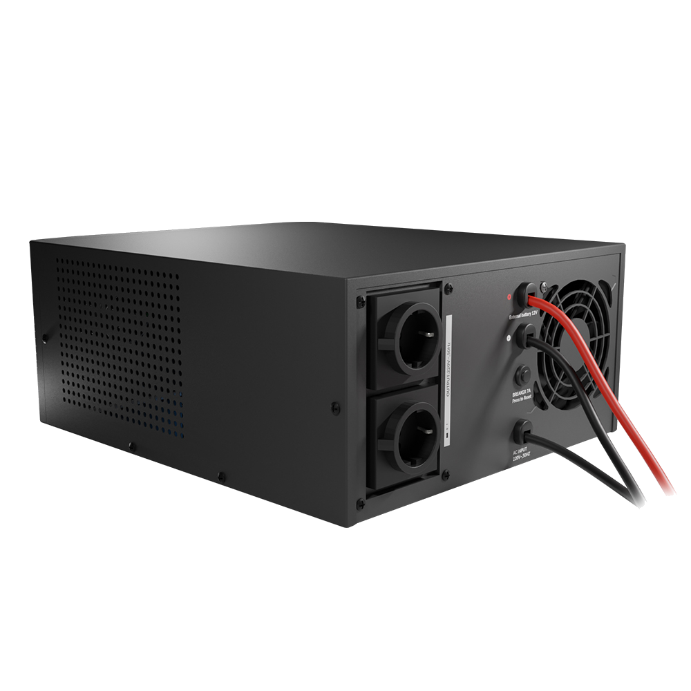 Sursa UPS Centrala Termica 600VA 500W / 1 x baterie externa auto 12V nJoy Aira Imagine secundară a produsului