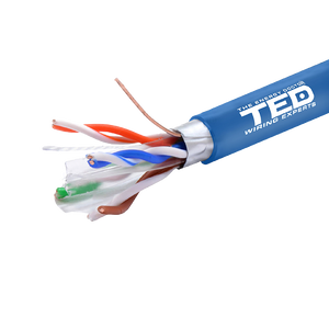 Cablu FTP Cat.6 cupru integral 0,51mm 24AWG, 305m, albastru, TED Wire Expert TED002426