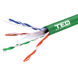 Cablu UTP Cat.6 cupru, 4x2x0.51 24AWG, izolat, rola 305m TED Electric TED002501