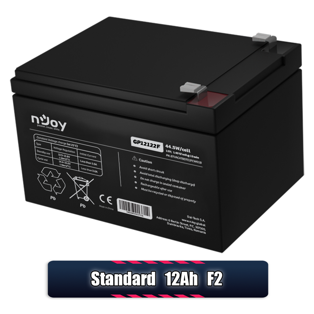 Acumulator 12V 12Ah nJoy GP12122F