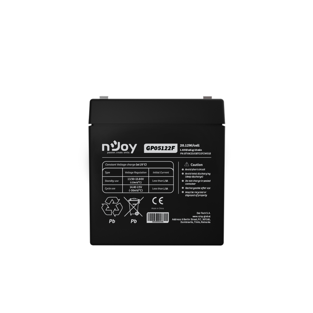 Baterie 12V 5Ah njoy