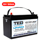 Baterie LiFePO4 12V 150Ah - Acumulator BMS, Bluetooth TED Electric TED007414