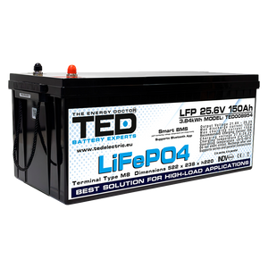 Baterie LiFePO4 24V 150Ah - Acumulator UPS Centrala Termica / Fotovoltaic cu BMS, Bluetooth TED Electric TED008954