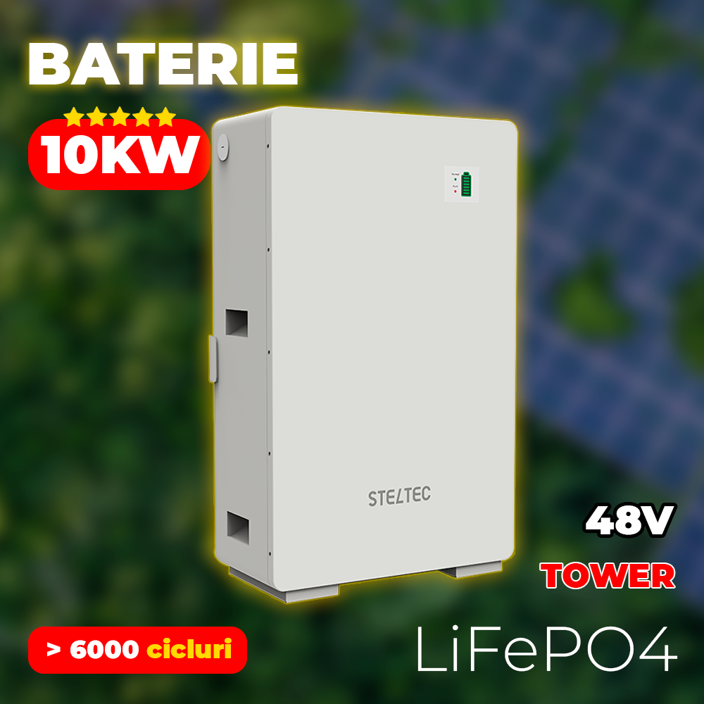 Baterie LiFePO4 Solara Steltec 10.24kW / 10kW Flex L3 10kW STE-BSW-10240 Imagine principală a produsului