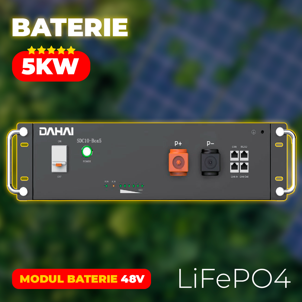 Baterie Solara 5kW | 48V Acumulator 5.12kW LiFePO4 DAHAI Imagine secundară a produsului