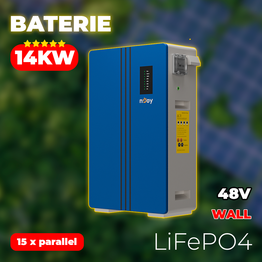 Baterie Solara 14.33kW | 48V Acumulator 14kW LiFePO4 nJoy Bastion Imagine secundară a produsului