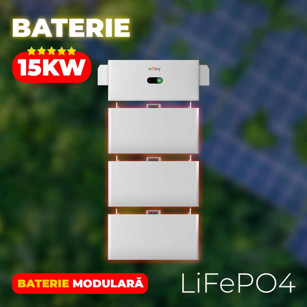 Baterie Solara 15kW - Acumulator LiFePO4 nJoy Powerhill Imagine secundară a produsului