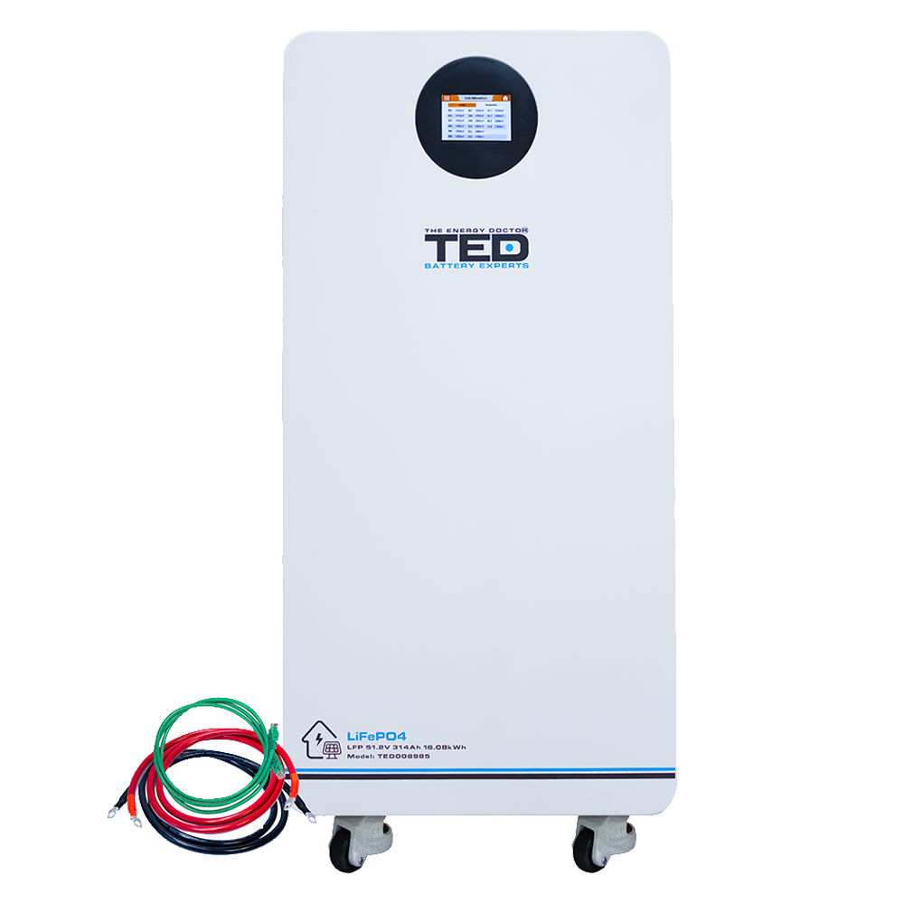 Baterie LiFePO4 48V 314Ah 16.08kWh - Acumulator BMS, Bluetooth TED Electric TED008985 Imagine principală a produsului