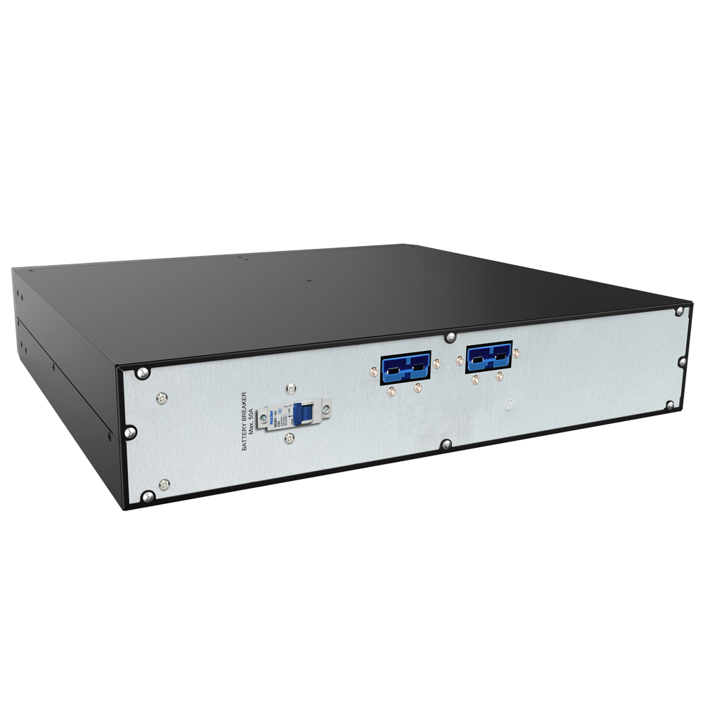 Cabinet Baterii UPS 2U - nJoy Balder 2,3KVA CA0712GX-AZ - EBM, Battery Box 6 sau 12 x acumulatori 7Ah / 9Ah Imagine secundară a produsului
