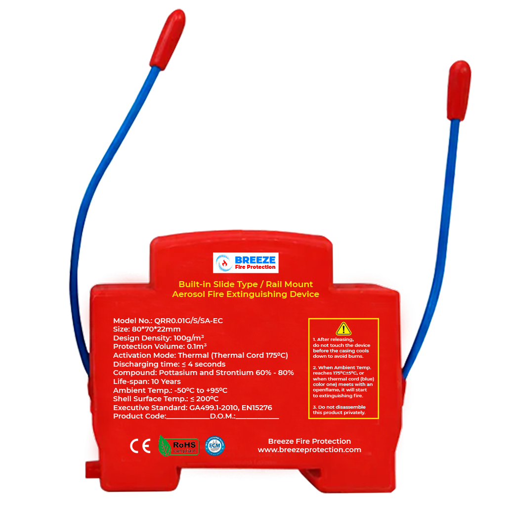 Stingere Incendiu Tablouri Electrice - Dispozitiv Sina DIN Breeze Fire Protection