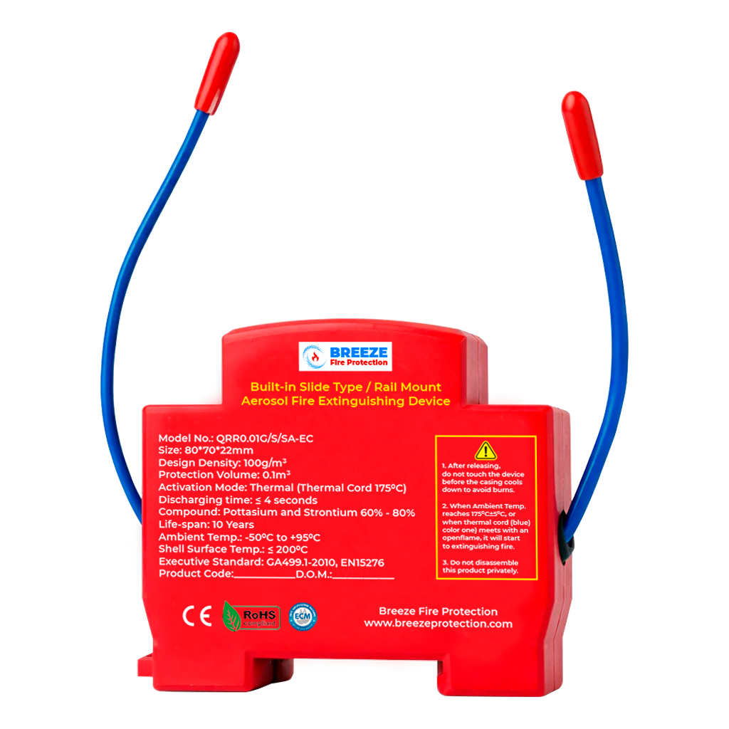 Stingere Incendiu Tablouri Electrice - Dispozitiv Sina DIN Breeze Fire Protection Imagine principală a produsului