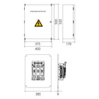 Intrerupator Baterii UPS in Cutie de Perete 160 - 1600A pentru Cabinete C10 / C20 / C40 COVER BRA