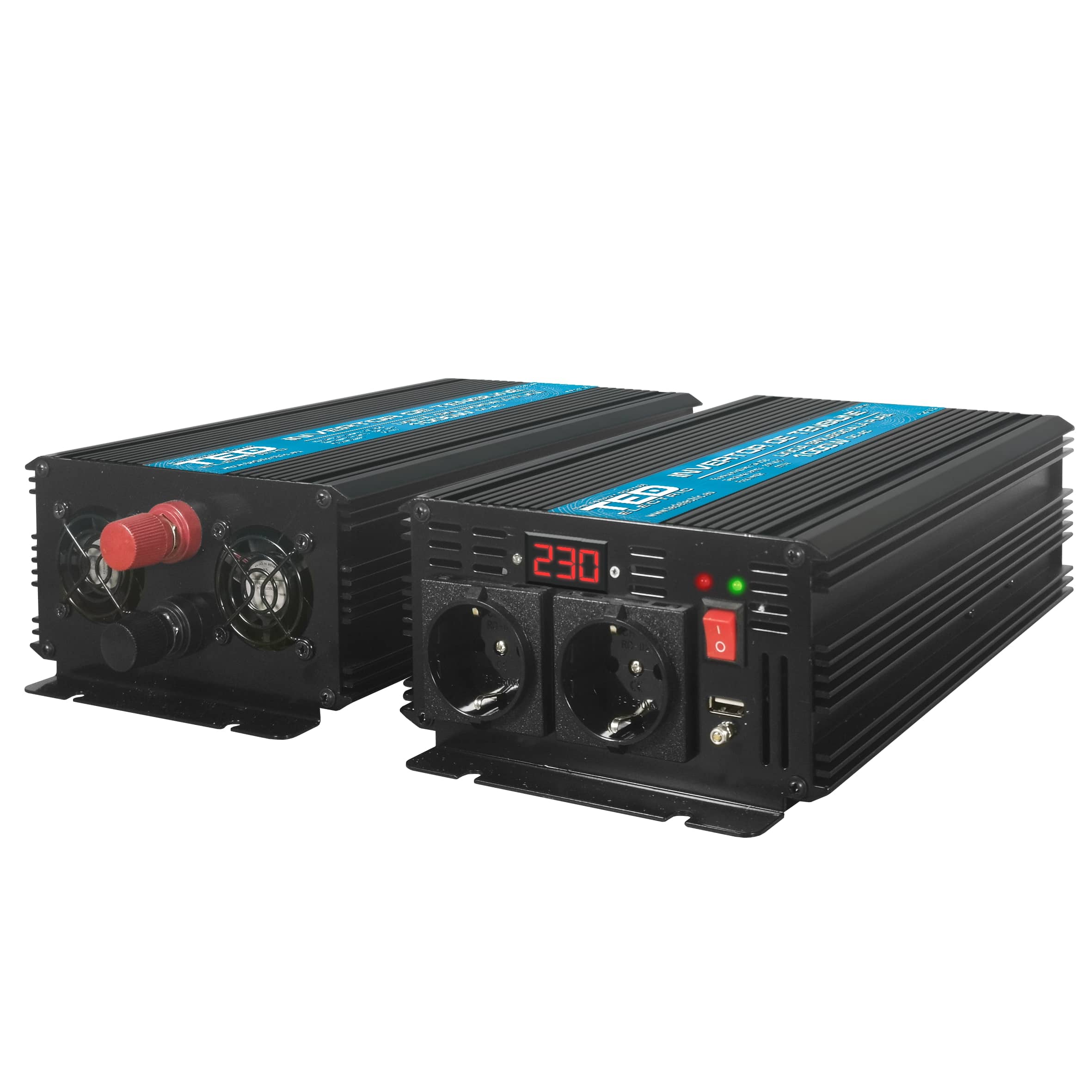 Invertor Auto 12V la 220V - Convertor Adaptor Camion, Rulota, Camping 2500W TED Electric Imagine secundară a produsului