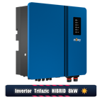 Invertor Solar 8kW Hibrid Trifazat nJoy Ascet | 2 x MPPT