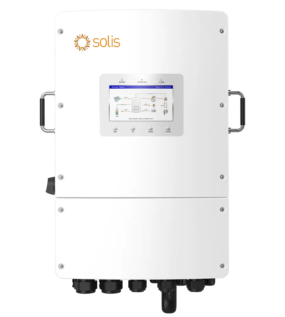 Invertor solar hibrid 15kW Solis S6-EH3P15K02-NV-YD-L 15kW Trifazat ecran display