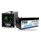 KIT UPS Centrala Termica 1000VA 700W + Baterie LiFePO4 12V TED Electric TED006776 - selecteaza bateria