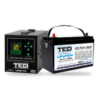 KIT UPS Centrala Termica 500VA 300W + Baterie LiFePO4 12V TED Electric TED006752 - selecteaza bateria