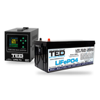 KIT UPS Centrala Termica 500VA 300W + Baterie LiFePO4 12V TED Electric TED006752 - selecteaza bateria