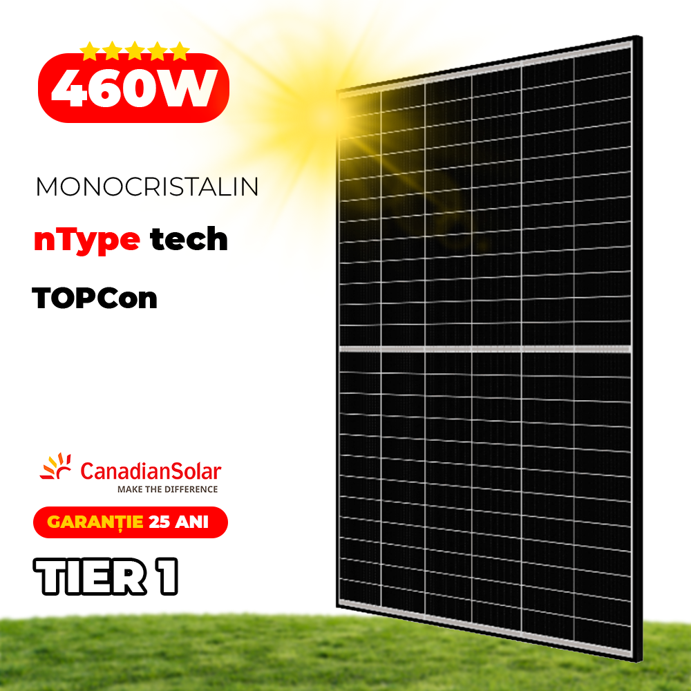 Panou Fotovoltaic Canadian Solar CS6.2-48TD-460 460W TOPHiKu6