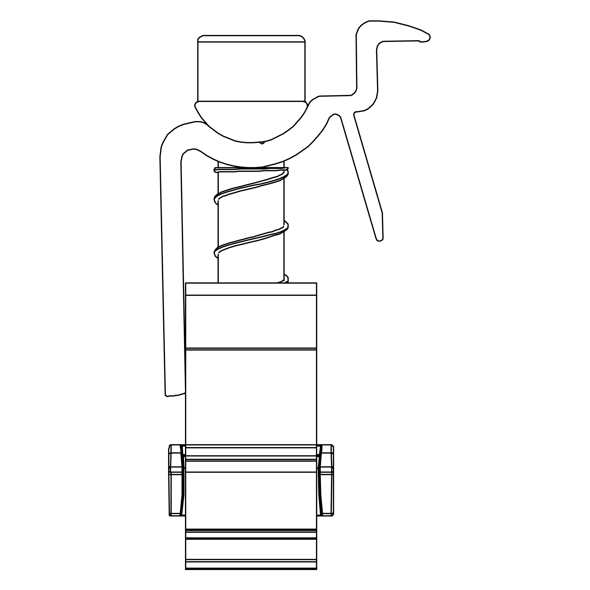Sistem Prindere Fotovoltaic - Clema capat universala One End K2 Systems (set 20 bucati) Imagine secundară a produsului