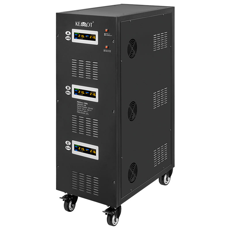Stabilizator Tensiune Panouri Fotovoltaice 100KVA 70kW Servomotor Kemot URZ3437-100