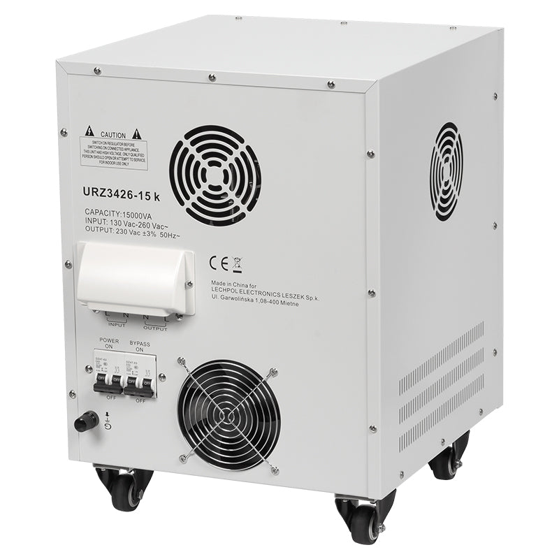 Stabilizator Tensiune Panouri Fotovoltaice 15KVA 10.5kW Servomotor Precizie 3% Kemot URZ3426-15K