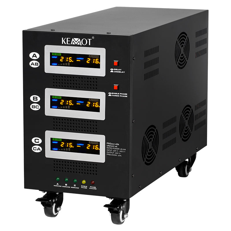 Stabilizator Tensiune Panouri Fotovoltaice 45KVA 31.5kW Servomotor Kemot URZ3437-45