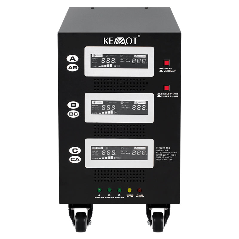 Stabilizator Tensiune Panouri Fotovoltaice 45KVA 31.5kW Servomotor Kemot URZ3437-45