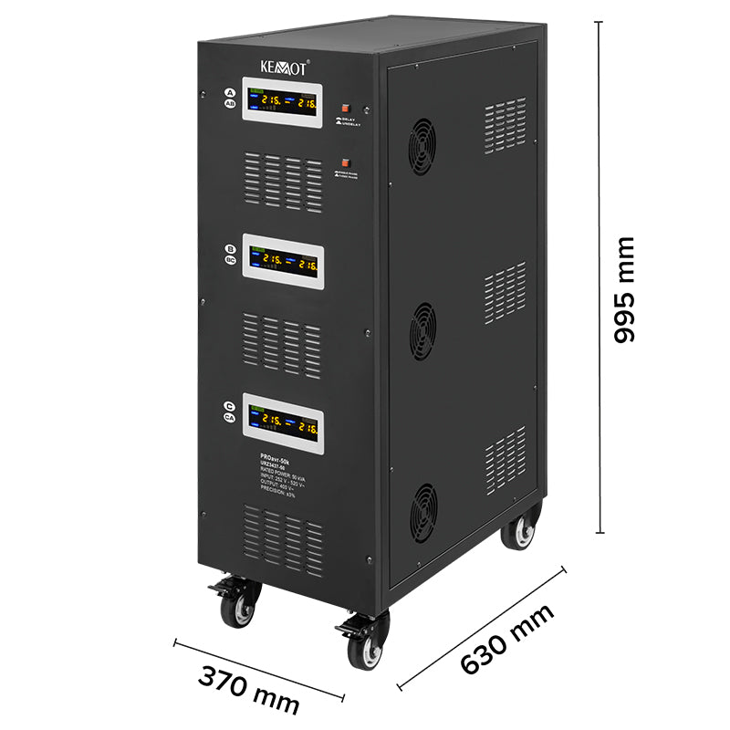 Stabilizator Tensiune Panouri Fotovoltaice 50KVA 35kW Servomotor Kemot URZ3437-50