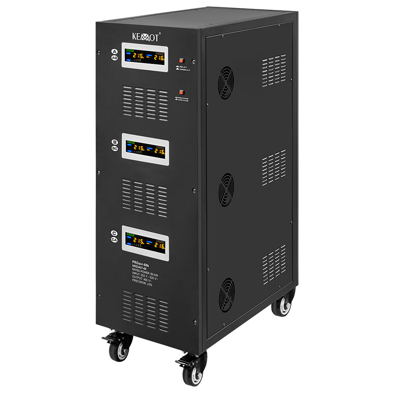 Stabilizator Tensiune Panouri Fotovoltaice 60KVA 42kW Servomotor Kemot URZ3437-60
