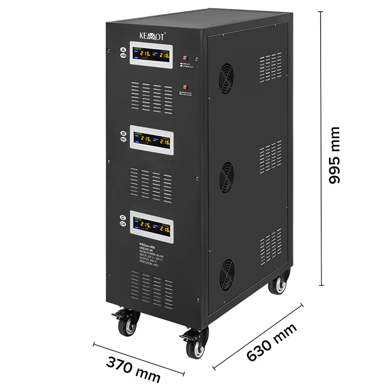 Stabilizator Tensiune Panouri Fotovoltaice 60KVA 42kW Servomotor Kemot URZ3437-60