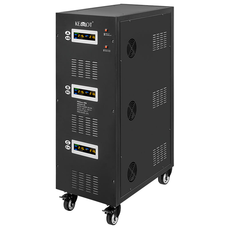 Stabilizator Tensiune Panouri Fotovoltaice 80KVA 56kW Servomotor Kemot URZ3437-80