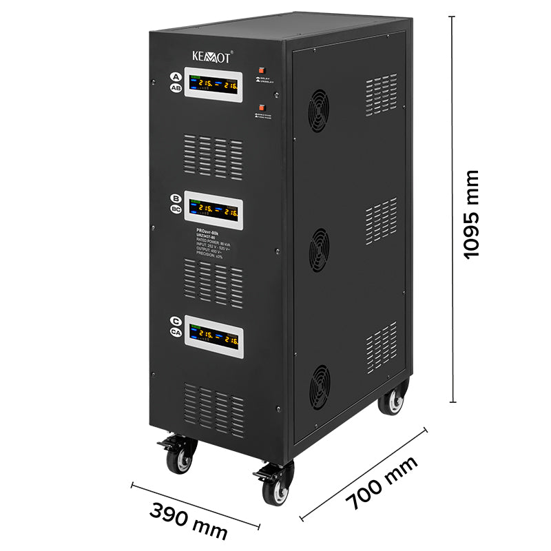 Stabilizator Tensiune Panouri Fotovoltaice 80KVA 56kW Servomotor Kemot URZ3437-80