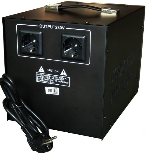 Stabilizator Tensiune 1600W 2000VA Monofazat Servomotor 150-265V Electropower EP-SVC-2000VA Imagine secundară a produsului
