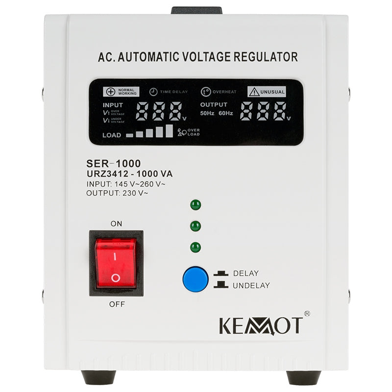 Stabilizator Tensiune Centrala Termica 1000VA 700W Electronic Precizie 5% Kemot URZ3412