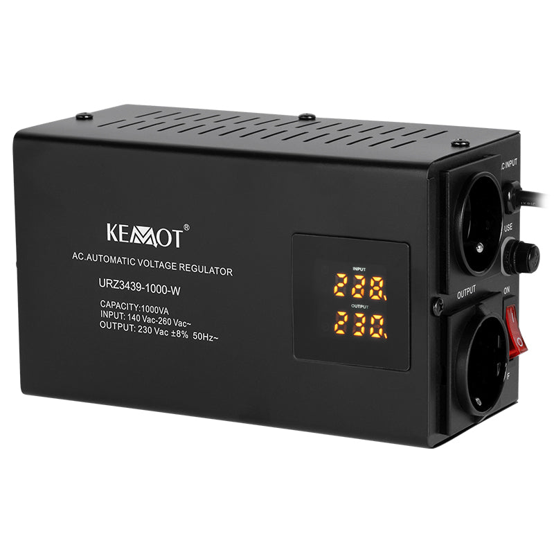 Stabilizator Tensiune Centrala Termica 1000VA 700W Wall Precizie 8% Kemot URZ3439-1000-W