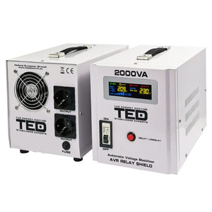 Stabilizator Tensiune Centrala Termica 2000VA 1200W - Regulator RT TED Electric