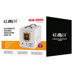 Stabilizator Tensiune Centrala Termica 3000VA 2100W Servomotor Precizie 3% Kemot URZ3415