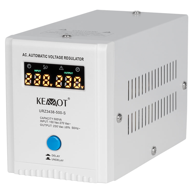 Stabilizator Tensiune Centrala Termica 500VA 350W Electronic Precizie 8% Kemot URZ3438-500-S Imagine principală a produsului