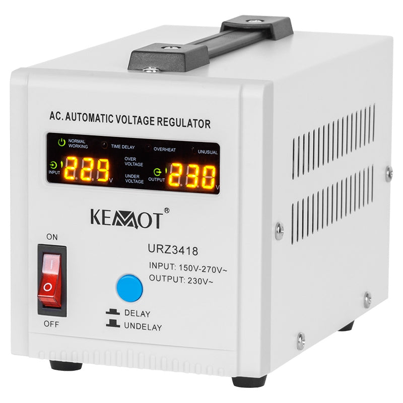 Stabilizator Tensiune Centrala Termica 500VA 350W Electronic Precizie 8% Kemot URZ3418